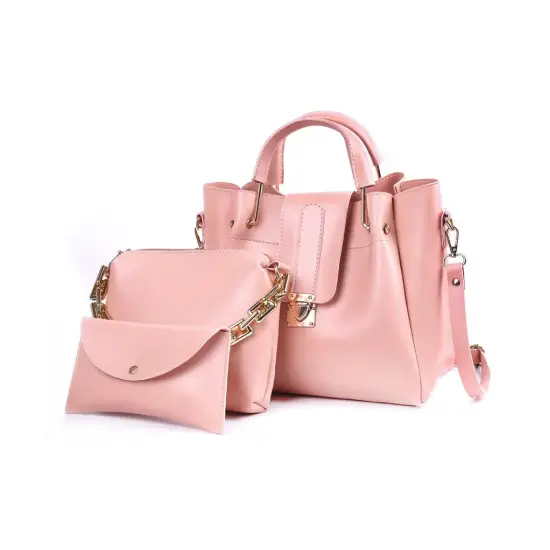 Women’s Leather Handbag Pink Vastora