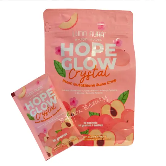 Luna Aura Hope Glow Crystal Juice Peach 2