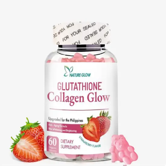 Nature glow glutathione collagen glow strawberry flavour