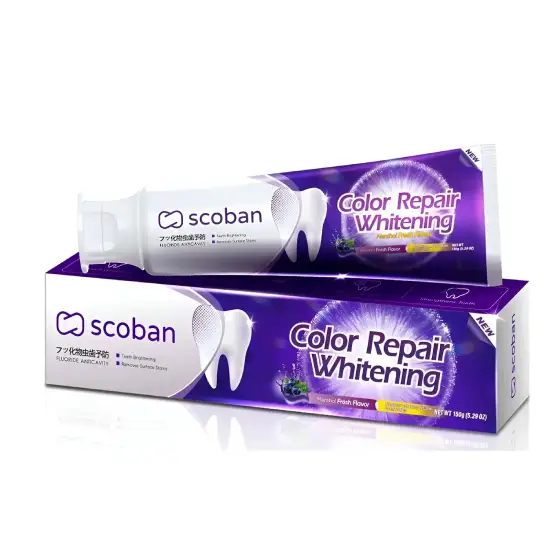 Scoban Color Repair Whitening Toothpaste (Purple) 1